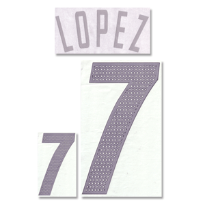 02-03 Argentina Home Lopez 7 Official Name and Number