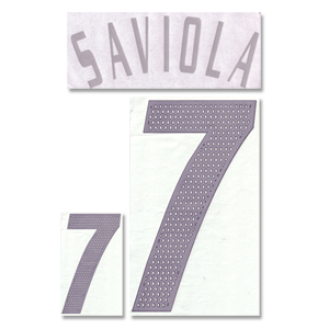 02-03 Argentina Home Saviola 7 Official Name and Number