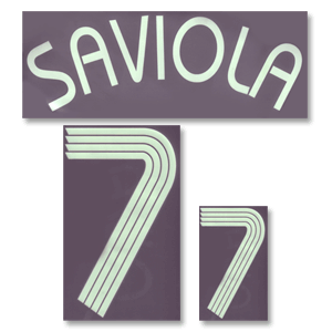 06-07 Argentina Away Saviola 7 Official Name and Number