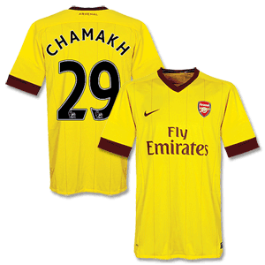 10-11 Arsenal Away Shirt + Chamakh 29