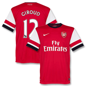 12-13 Arsenal Home Shirt + Giroud 12