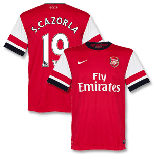 12-13 Arsenal Home Shirt + S. Cazorla 19