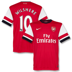 12-13 Arsenal Home Shirt + Wilshere 10