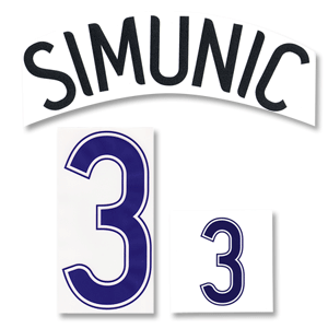 06-07 Croatia Home Simunic 3 Name and Number Transfer