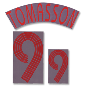05-07 Denmark Away Tomasson 9 Name and Number Transfer