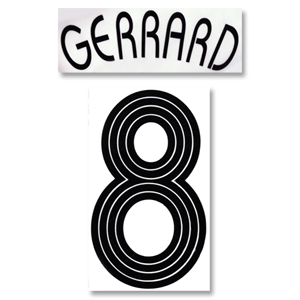 07-08 Liverpool Away Gerrard 8 Flex Name and Number