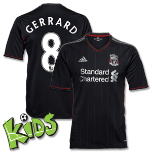 11-12 Liverpool Away Shirt - Boys + Gerrard 8