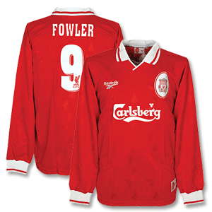 96-97 Liverpool Home L/S Shirt + Fowler 9