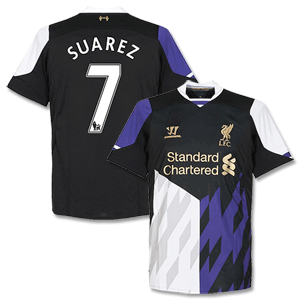 Liverpool 3rd Suarez Shirt 2013 2014