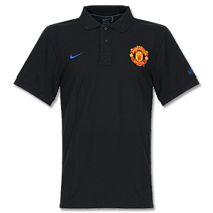 11-12 Man Utd Core Polo Shirt - Black