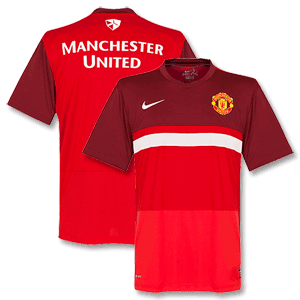 11-12 Man Utd S/S Pre Match Top II - Red