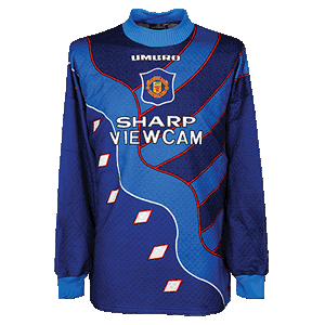 95-96 Man Utd Home GK L/S Shirt - Grade 8