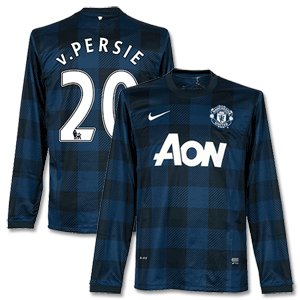 Man Utd Away L/S van Persie Shirt 2013 2014