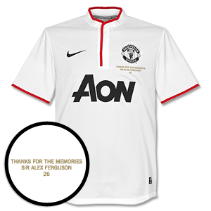 Man Utd Away Shirt 2012 2013 with Sir Alex Transfer