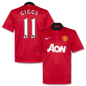 Man Utd Home Shirt 2013 2014 + Giggs 11