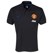 Manchester United Authentic Grand Slam Polo Black