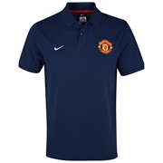 Manchester United Authentic Grand Slam Polo Navy