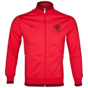 Manchester United Authentic N98 Jacket - Diablo Red/Diablo Red/Black - Kids