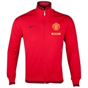 Manchester United Authentic N98 Jacket - Diablo Red/Diablo Red/Black