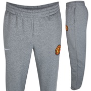 Manchester United Core Fleece Cuff Pant - Carbon Heather/White