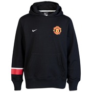 Manchester United Core Hoodie - Black/White - Youths