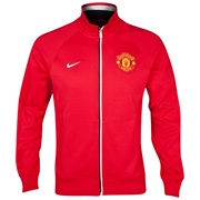 Manchester United Core Trainer Jacket - Diablo Red/Diablo Red/White