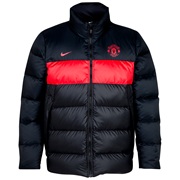 Manchester United Down Jacket - Black/ Diablo Red