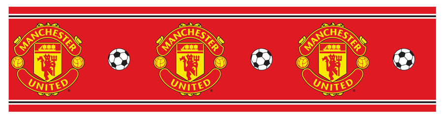 Manchester United FC Self Adhesive Wallpaper Border 5m