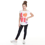 Manchester United Love Graphic T-Shirt - White - Girls