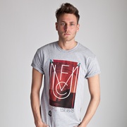 Manchester United MUFC Est 1878 Graphic T-Shirt - Grey Marl - Mens