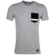 Manchester United NSW Pocket T-Shirt - Dark Grey Heather