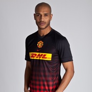 Manchester United Prematch Top II - Black/Challenge Red