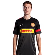 Manchester United Short Sleeve Training Top 1 - Anthracite/Black/Diablo Red/White