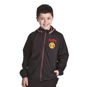 Manchester United Shower Jacket - Black - Older Boys