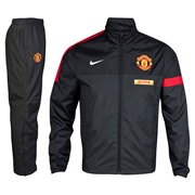 Manchester United Sideline Warm-up Woven Tracksuit - Anthracite/Black/Diablo Red/White - Kids