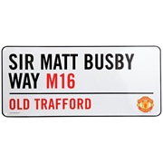 Manchester United Sir Matt Busby Way Street Sign