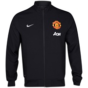 Manchester United Squad Sideline Woven Jacket Black