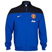 Manchester United Squad Sideline Woven Jacket Royal Blue
