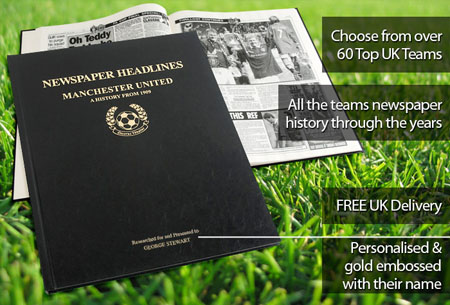 Personalised Man United Football Book