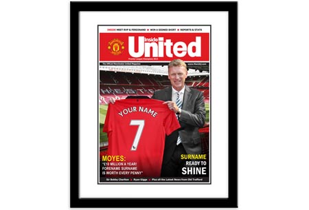 Personalised Manchester United Magazine Cover