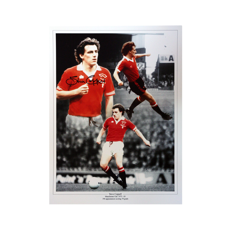 Signed Steve Coppell Photo: Man Utd legend