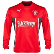 Glasgow Rangers King Sweatshirt - Puma Red/Dark Grey Heather Red