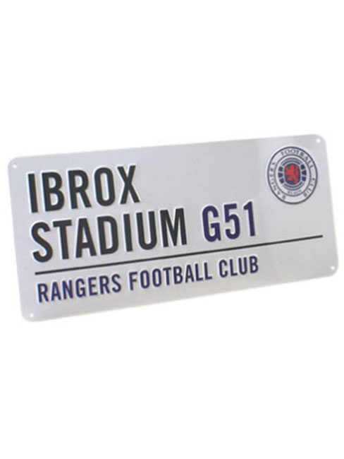 Rangers FC Ibrox Stadium Street Sign