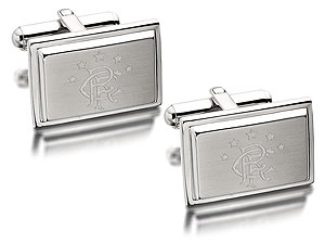 Stainless Steel Rangers FC Crest Swivel Cufflinks - 102935