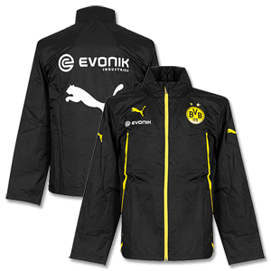 Borussia Dortmund Black Rain Jacket 2013 2014
