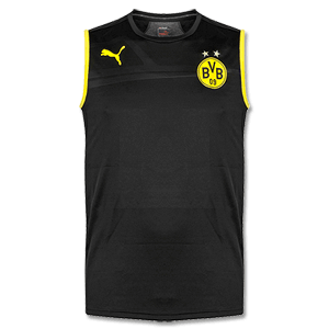 Borussia Dortmund Black Sleeveless T-Shirt 2013 2014