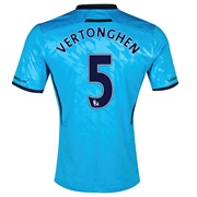 Tottenham Hotspur Away Shirt 2013/14 with Vertonghen 5 printing
