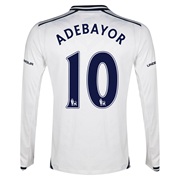 Tottenham Hotspur Home Shirt 2013/14 - Long Sleeve with Adebayor 10 printing