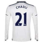 Tottenham Hotspur Home Shirt 2013/14 - Long Sleeve with Chadli 21 printing
