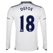 Tottenham Hotspur Home Shirt 2013/14 - Long Sleeve with Defoe 18 printing